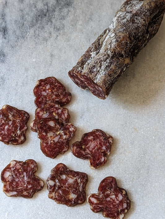 Higher-Welfare Fennel and Red Wine Salami