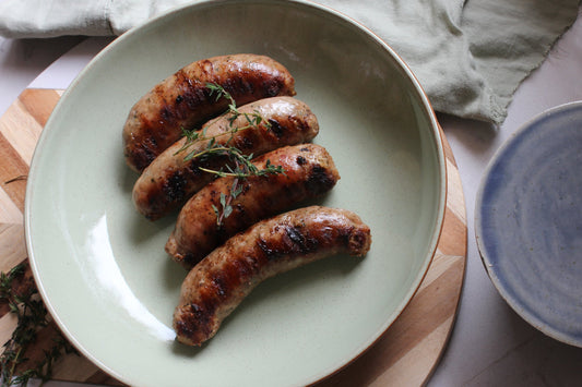 Higher-Welfare Natural Herby Cumberland Sausages - Available from Autumn 2024